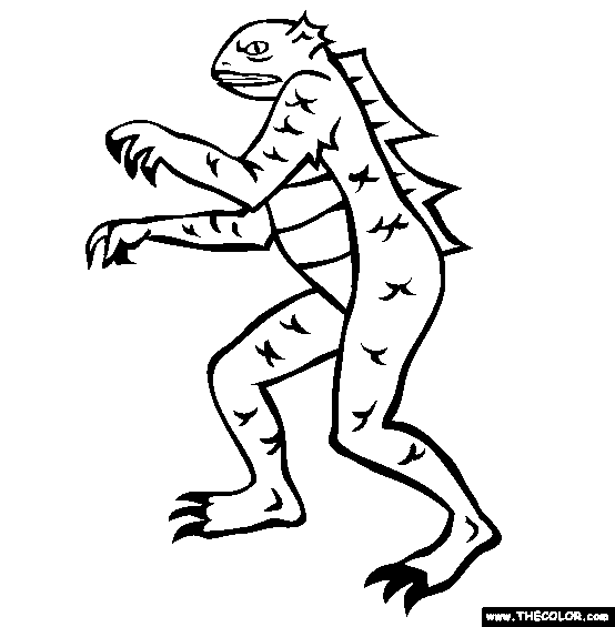 Lizard an coloring page free lizard an online coloring