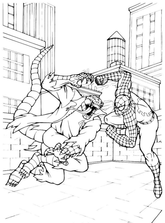 Lizard spiderman coloring pages libri da colorare disegni da colorare lego pagine di libro da colorare