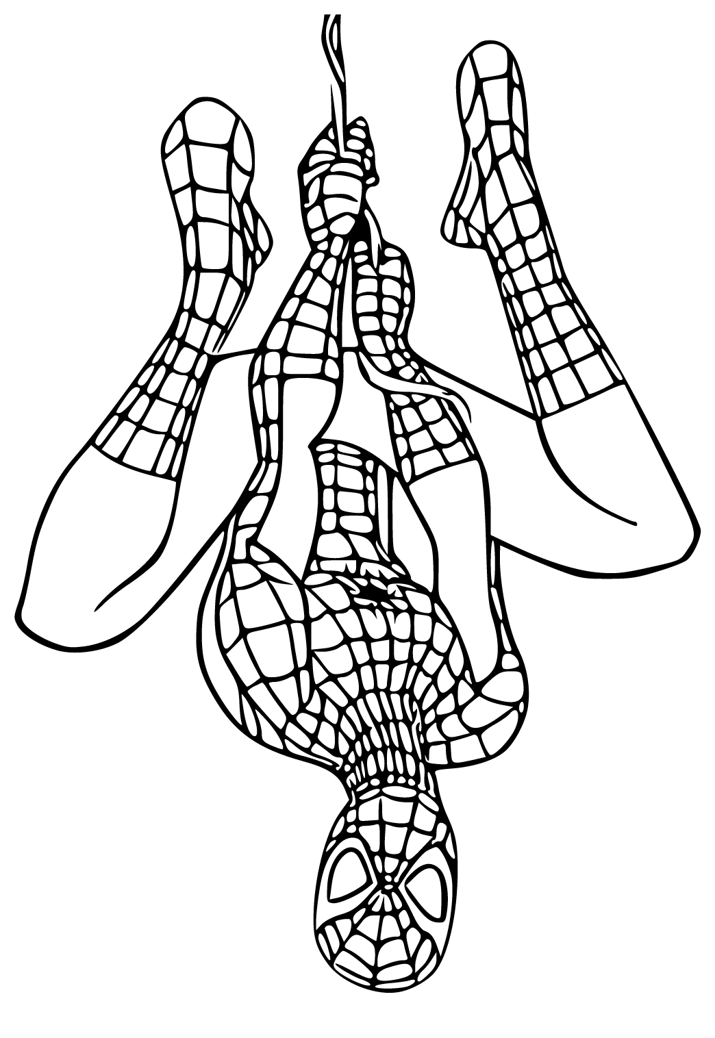 Free printable spiderman lizard coloring page for adults and kids