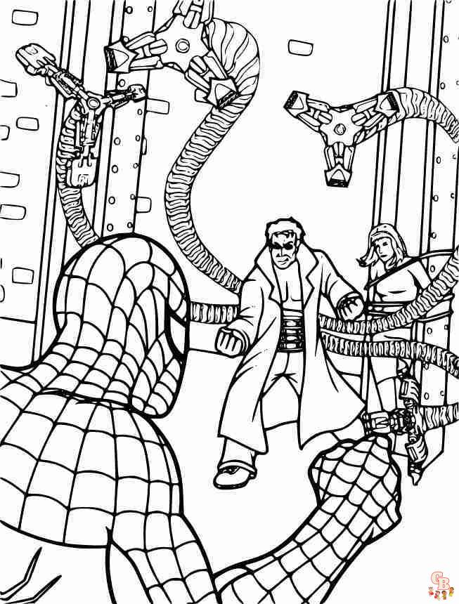 Explore our collection of printable spiderman coloring pages free