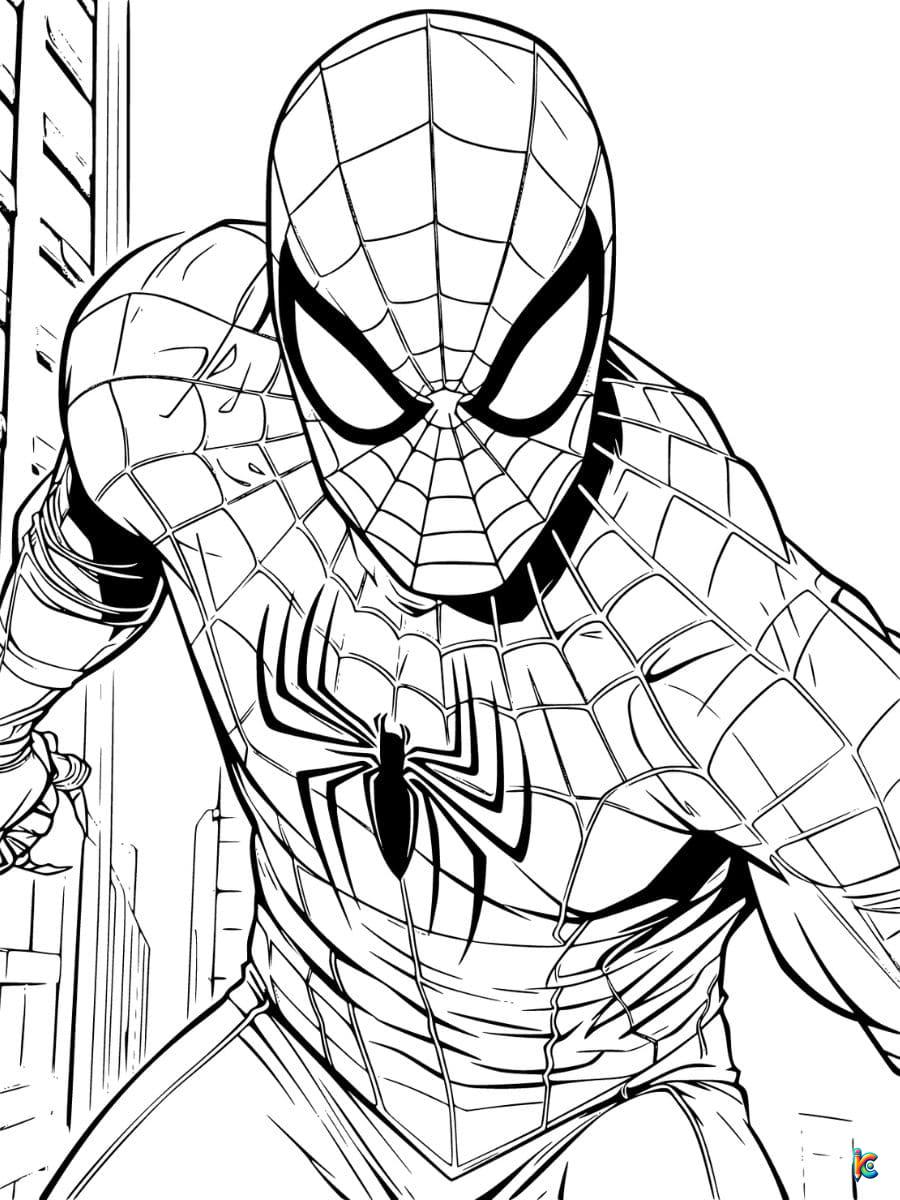 Spiderman coloring pages â