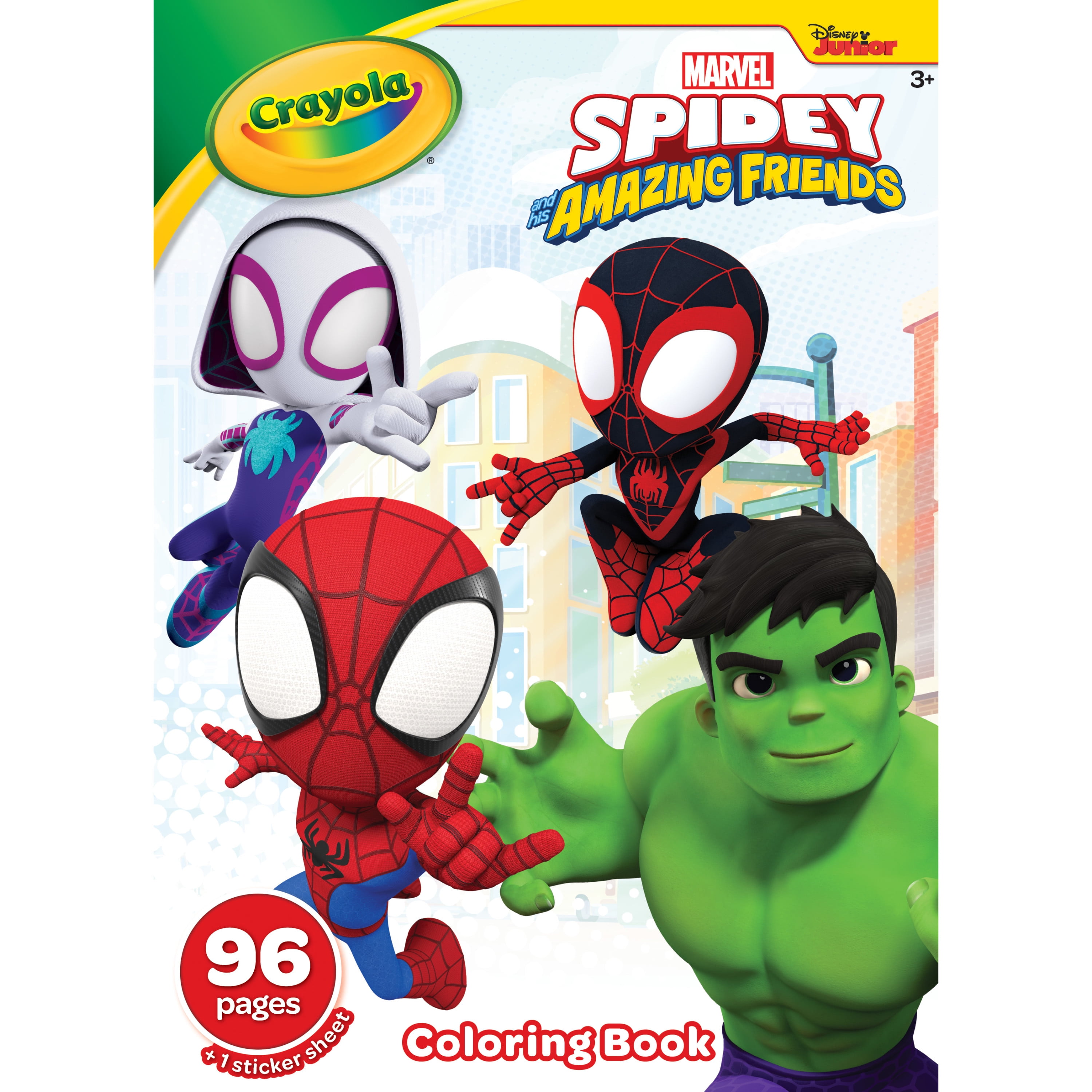 Crayola spiderman coloring book with stickers pages gift for kids