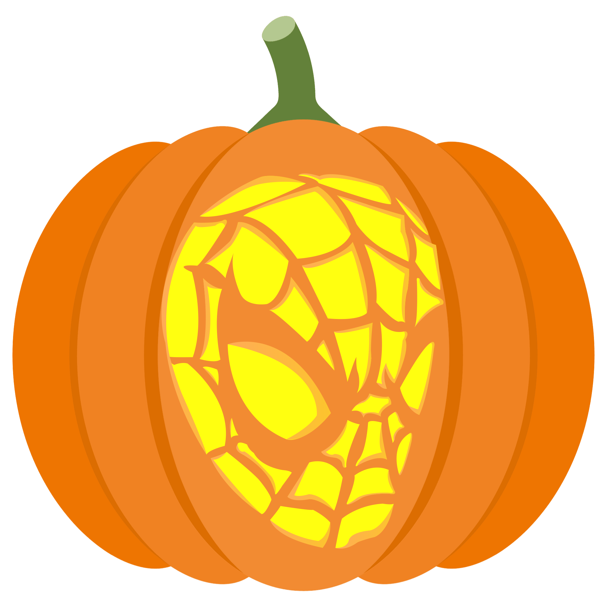 Spiderman head pumpkin stencil free printable papercraft templates