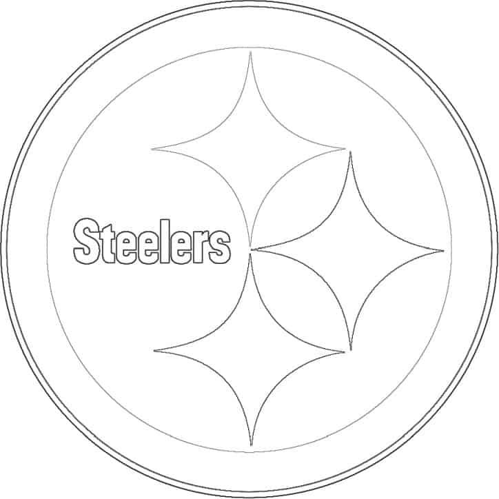 Pittsburgh steelers logo coloring page