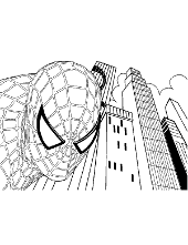 Spidermans logo on free coloring page sheet to download