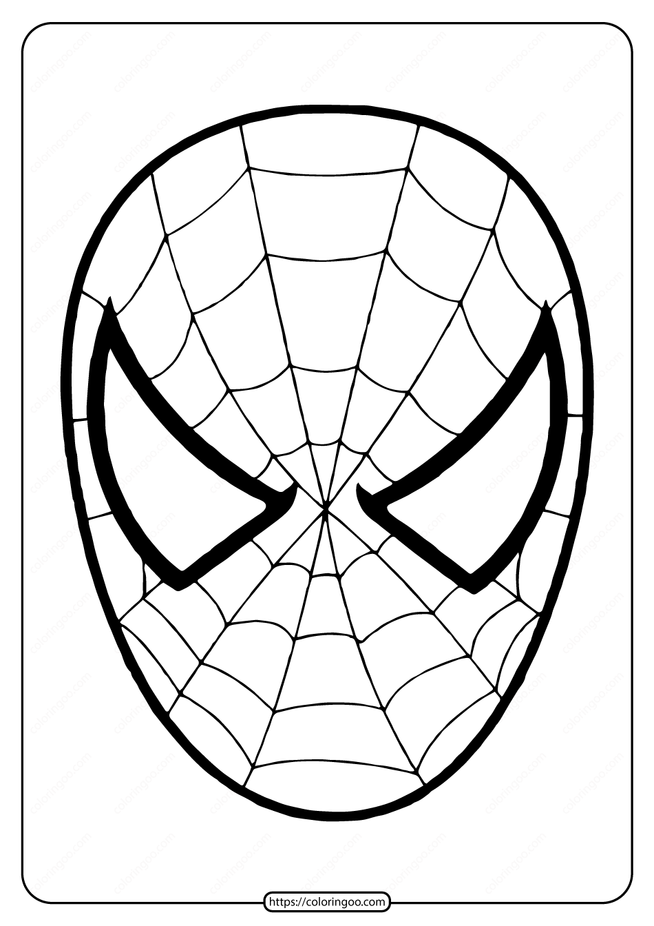 Free printable spiderman mask coloring page high quality free printable pdf coloring drawing â spiderman coloring superhero coloring pages superhero coloring