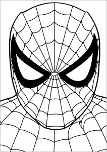 Image of spiderman to download and color