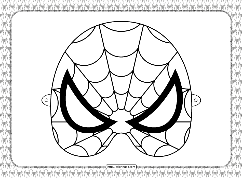 Printable spiderman mask coloring sheet spiderman mask spiderman coloring printable coloring masks