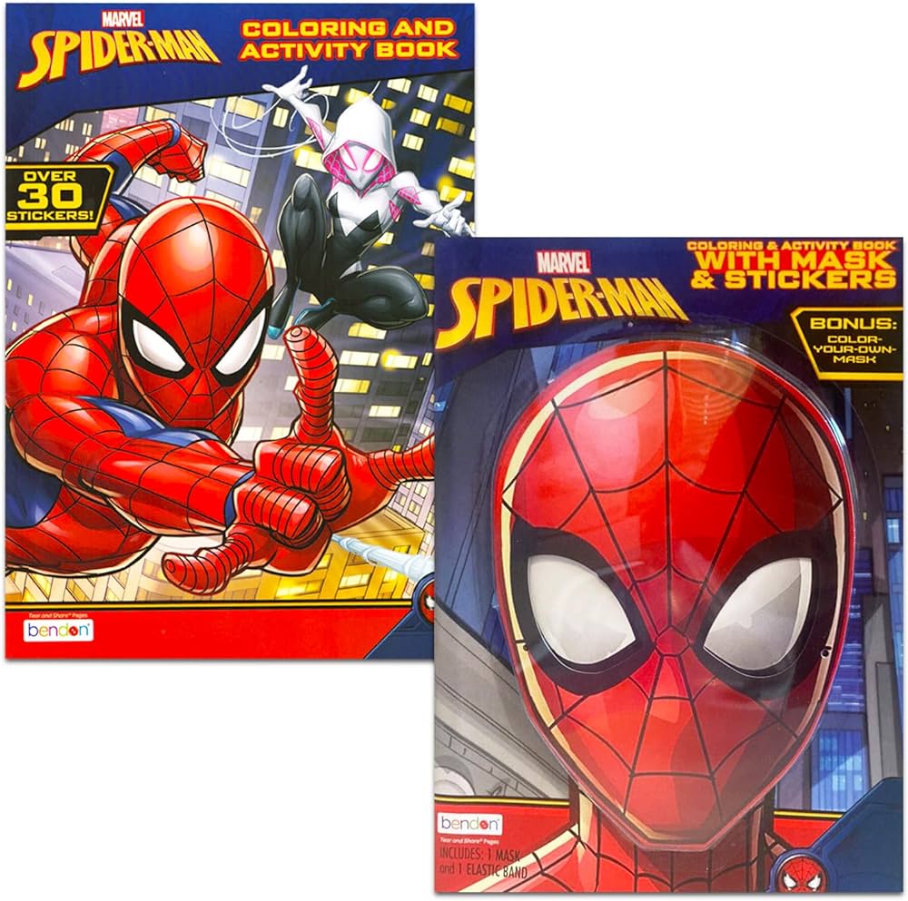 Spiderman coloring book super set for kids