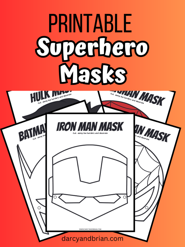 Printable superhero masks â fun for kids of all ages