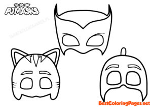 Pj masks coloring pages