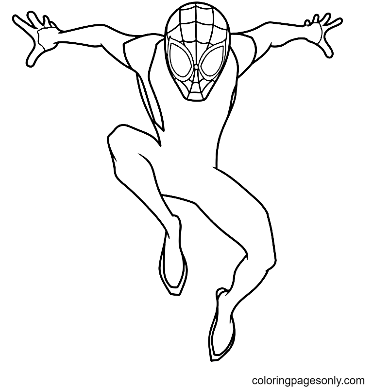 Miles morales coloring pages