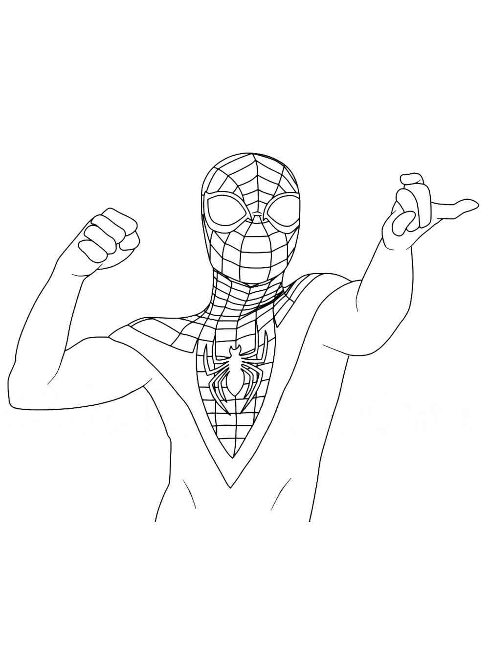 Miles morales coloring pages