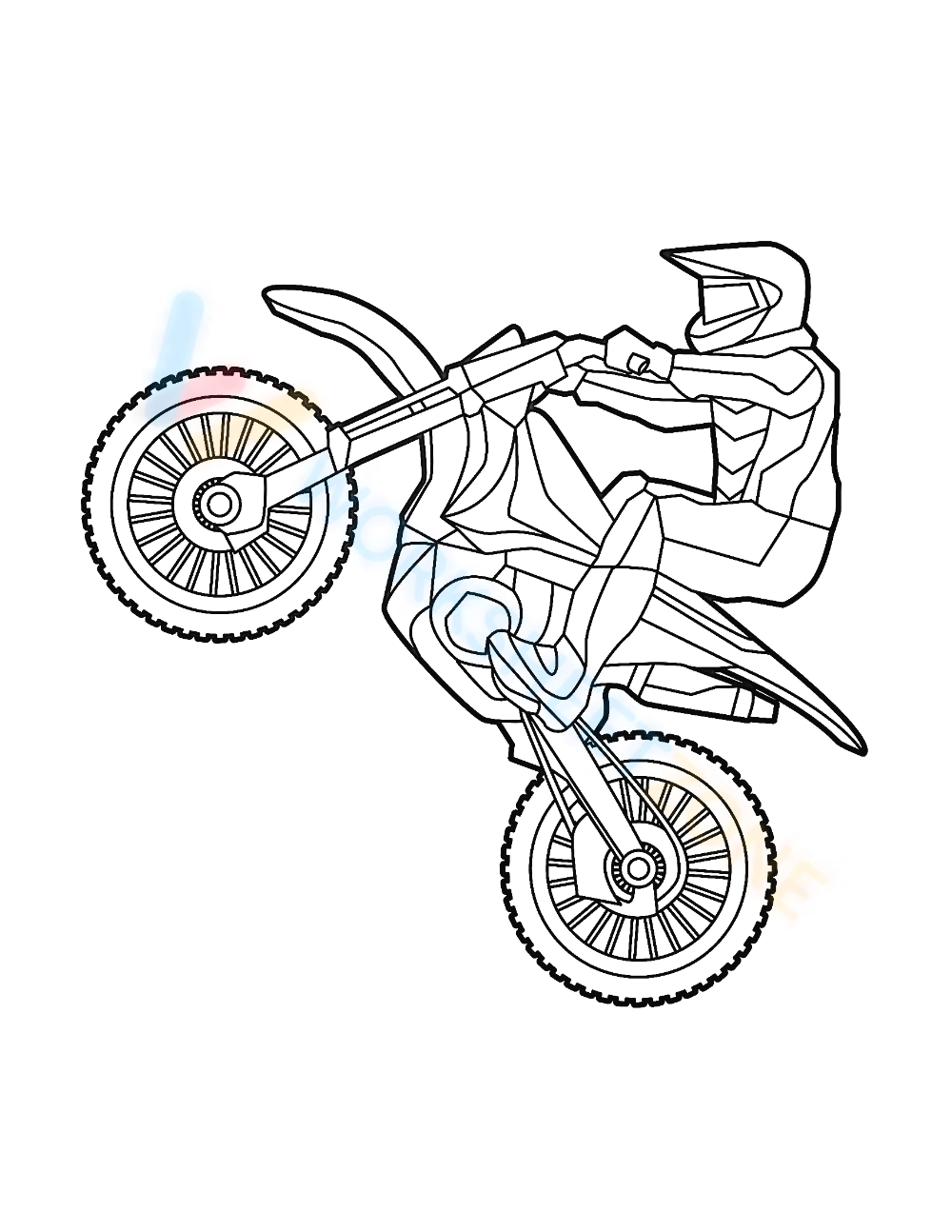 Free printable dirt bike coloring pages for all ages