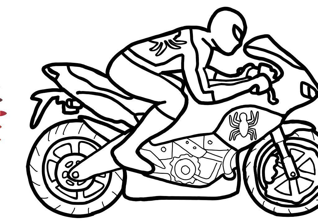 Download or print this amazing coloring page motorcycle drawing easy free download best motorcycle â superman coloring pages motorcycle drawing easy drawings