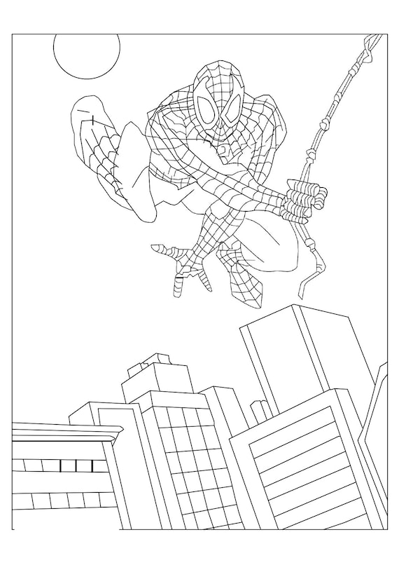 Spiderman coloring book