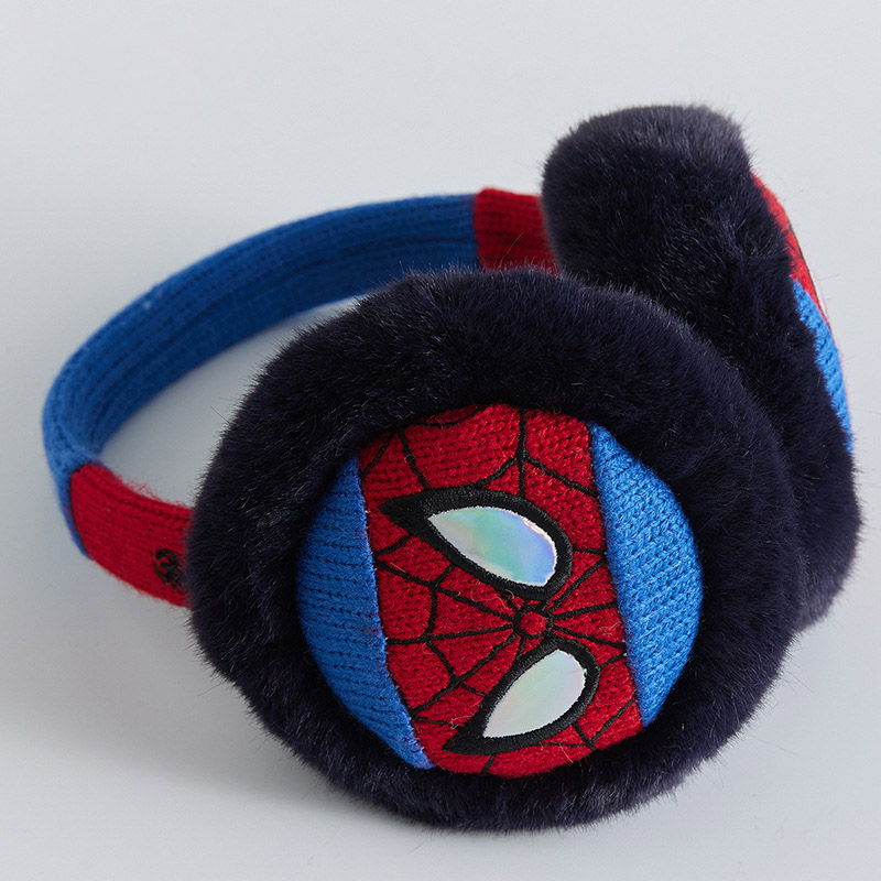 Disney spiderman ear warmer marvel children earmuffs cartoon superhero winter warm baby ear protection thicken plush boy ear bag