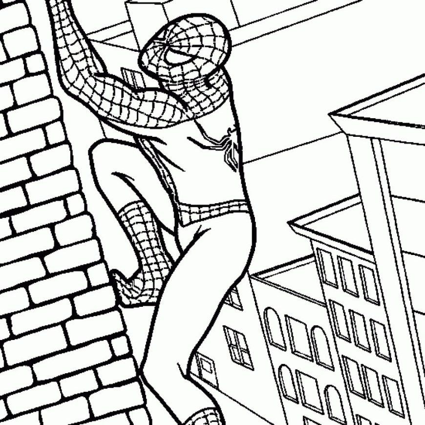 Marvelous image of free spiderman coloring pages