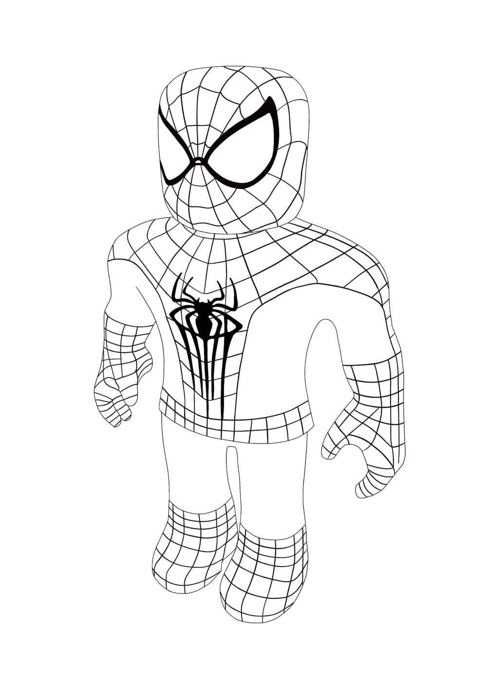 Roblox spiderman coloring pages