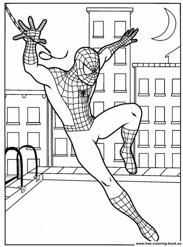 Coloring pages spiderman