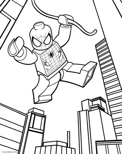 Updated spiderman coloring pages