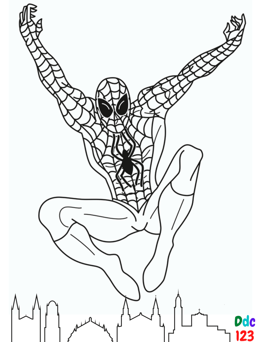 Spiderman coloring pages to print for children