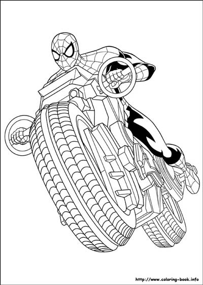 Updated spiderman coloring pages