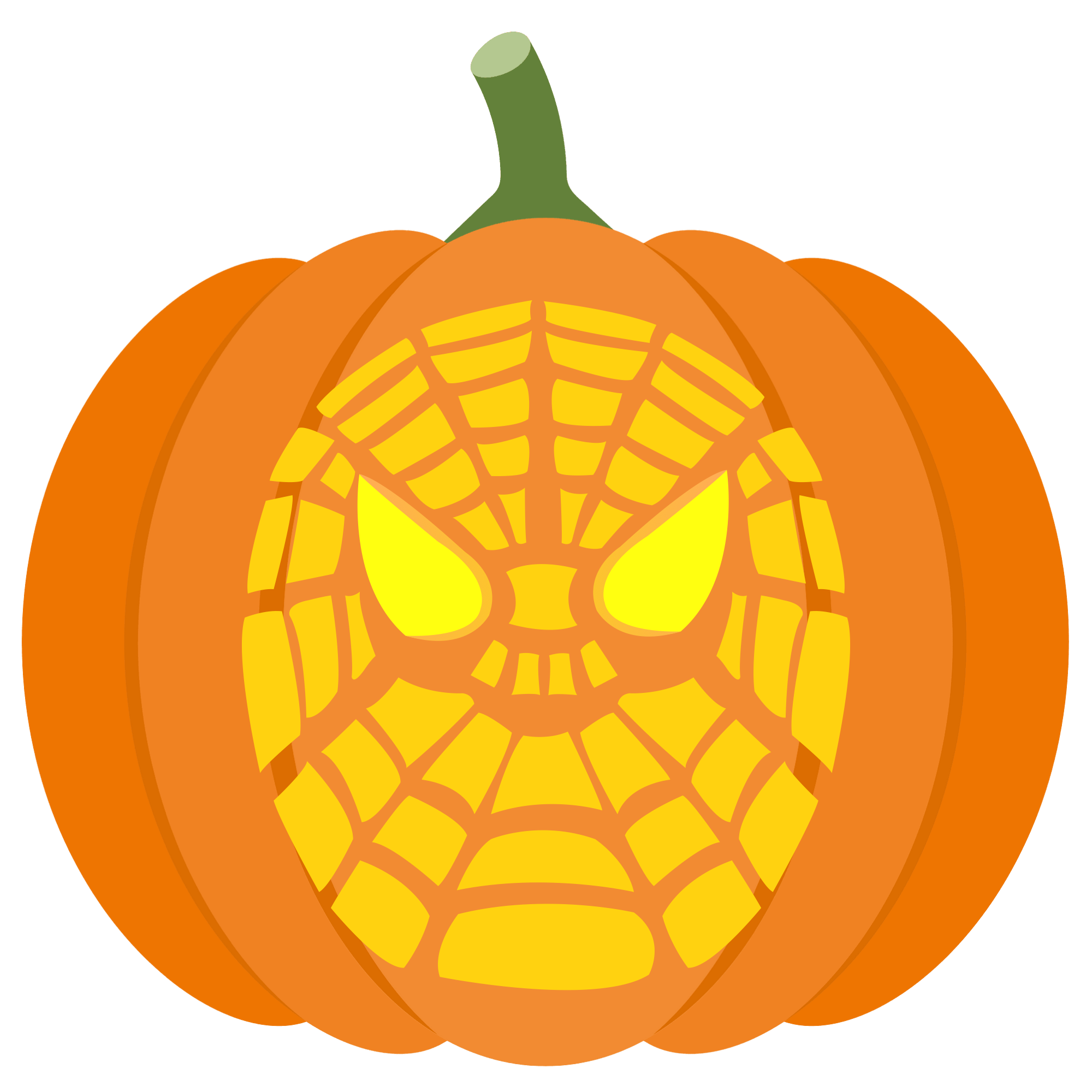 Spiderman pumpkin stencil free printable papercraft templates