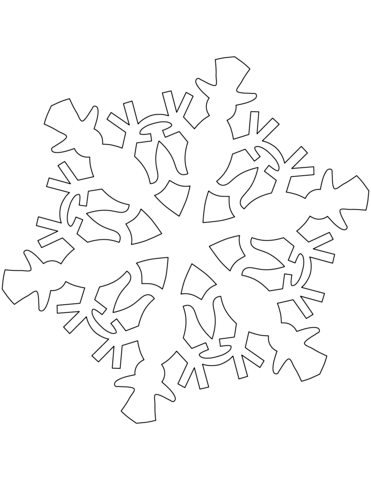 Snowflake pattern with snowman coloring page free printable coloring pages