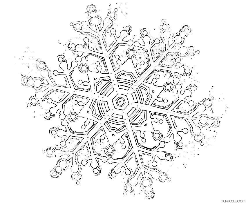 Snowflake coloring page