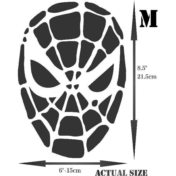 Halloween spiderman mask stencil â stencils for wall us