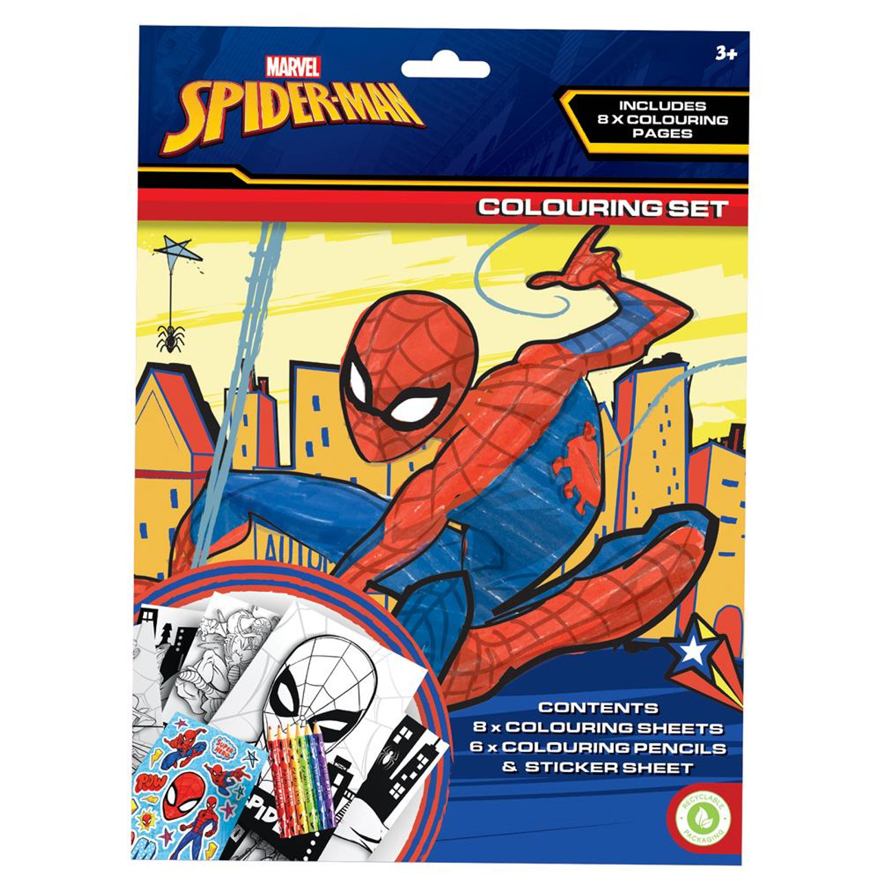 Spiderman colouring set spiderman party suppls
