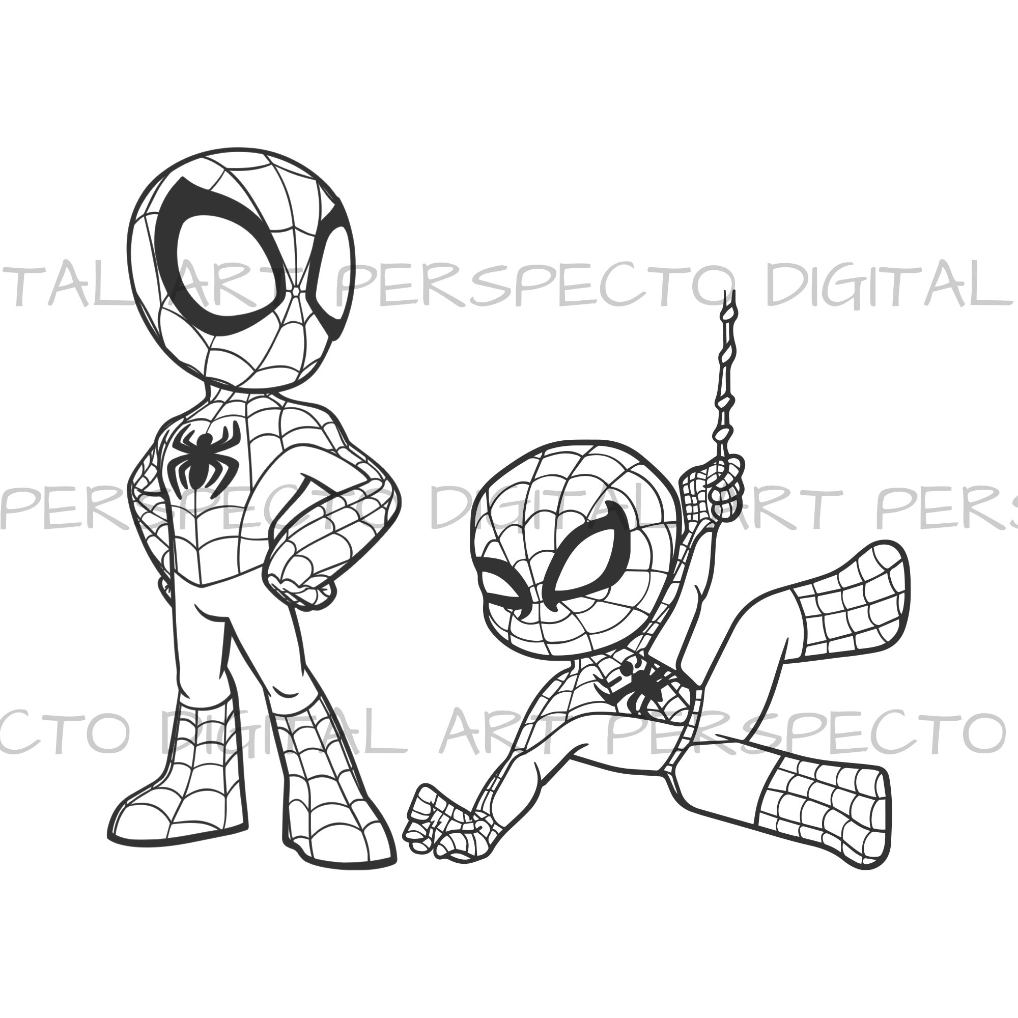 Baby spiderman bundle svg cute spiderman vector baby spiderman drawing svg vector pdf cricut dxf cnc png jpg coloring page print silhoutte download now