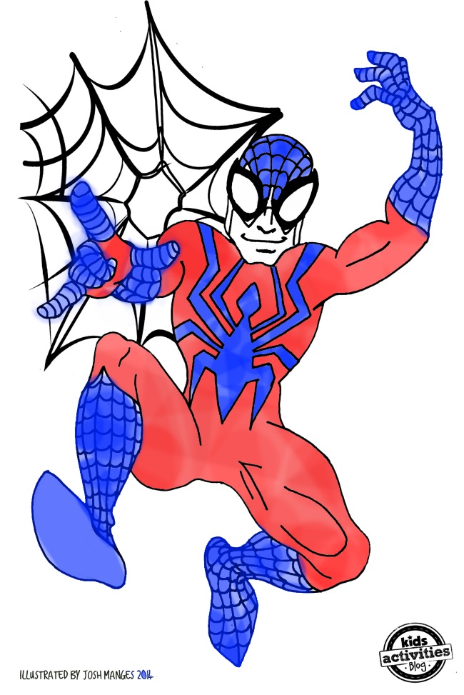 Superhero inspired coloring pages kids activities blog