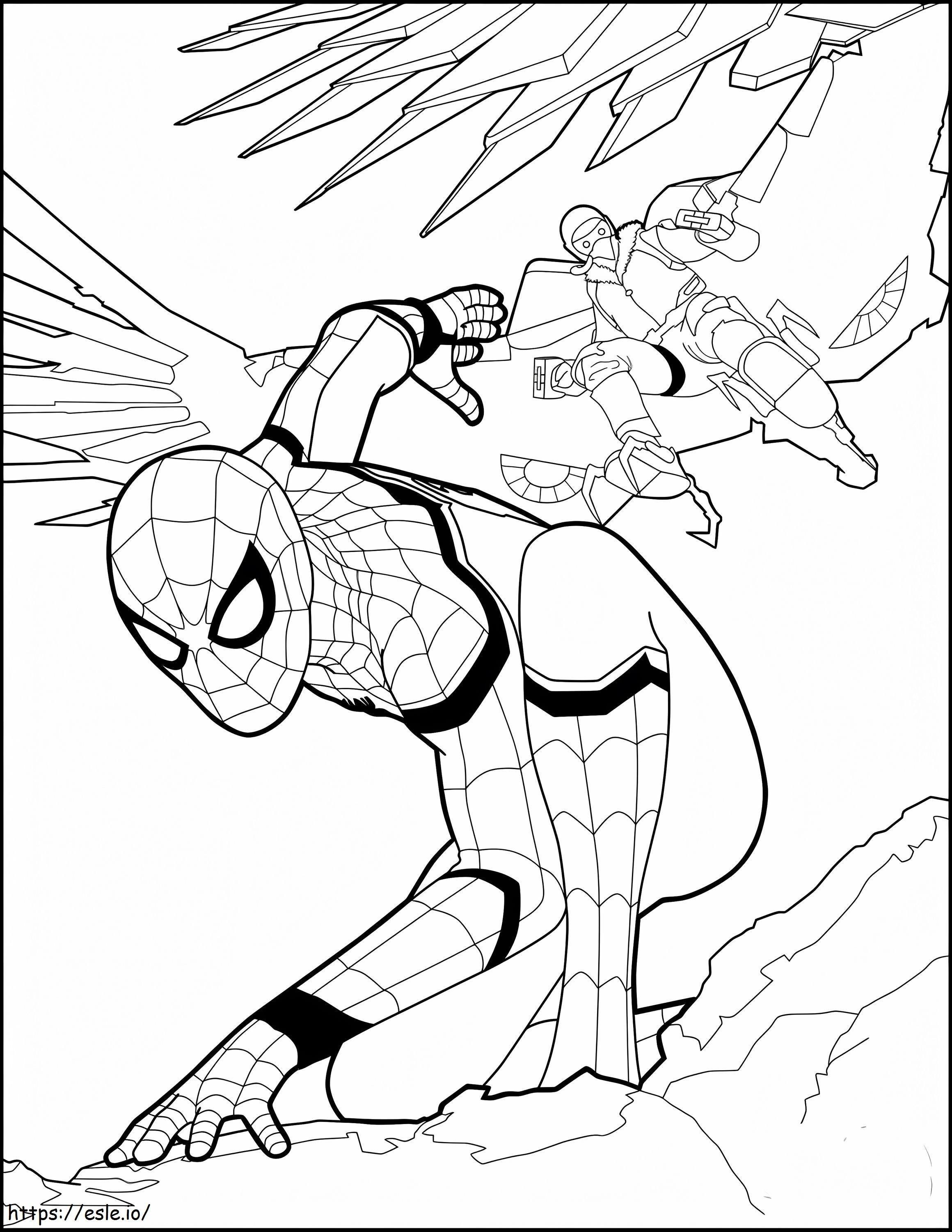 Sensatnal spiderman villains page from the new movie homecoming x coloring page