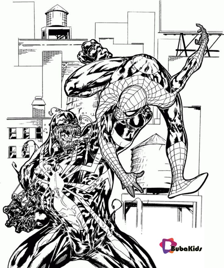 Spiderman vs venom printable coloring pages coloring pages printable spiderman venom coloring pages â spiderman coloring spiderman hulk coloring pages