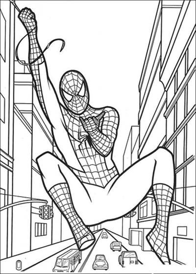 Updated spiderman coloring pages