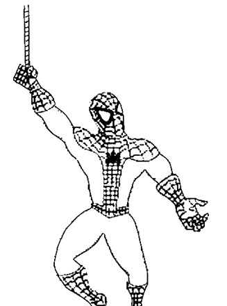 Spiderman coloring page