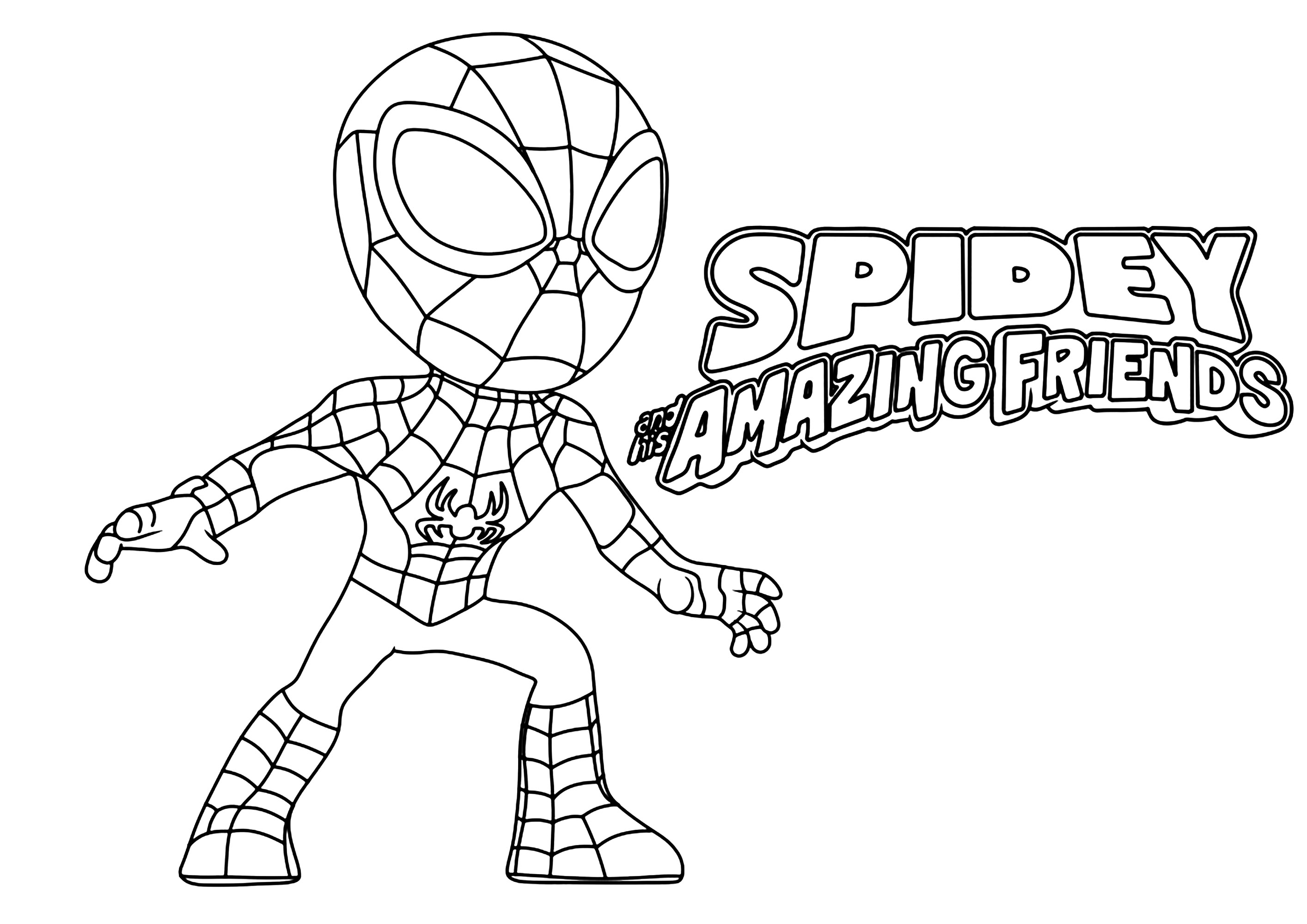 Logo spidey and his amazing friends with spidey