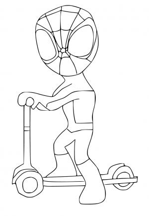 Free printable spidey and his amazing friends coloring pages for adults and kids