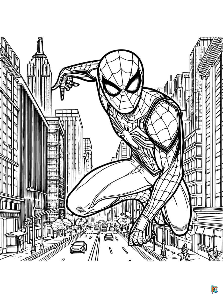 Spiderman coloring pages â