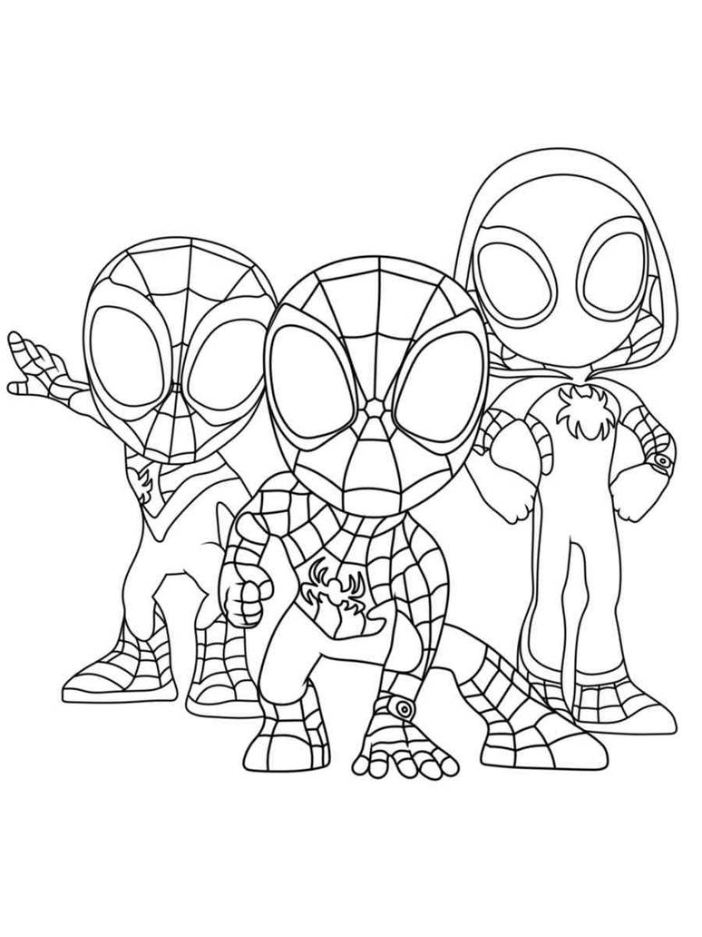 Spidey and his amazing friends coloring pages by coloringpageswk on