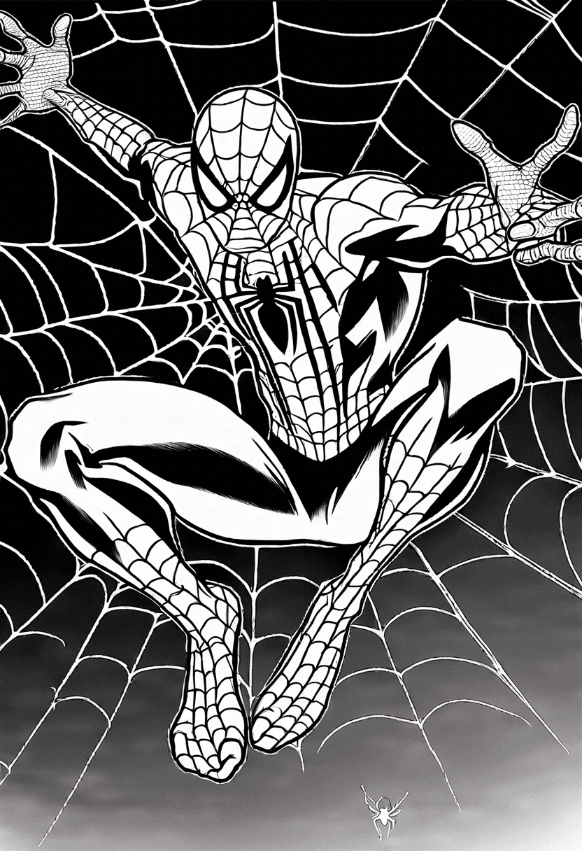 Spiderman coloring pages