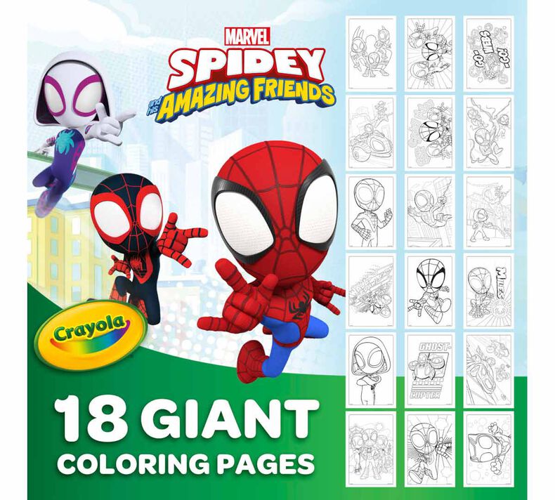 Spidey his amazing friends giant coloring pages