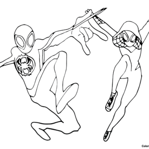 Spidey coloring pages printable for free download