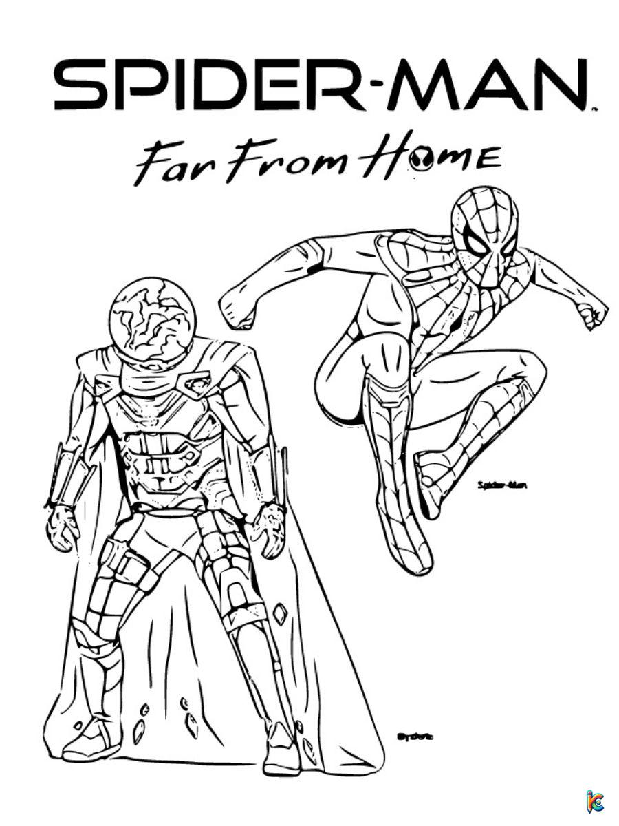 Spiderman coloring pages â