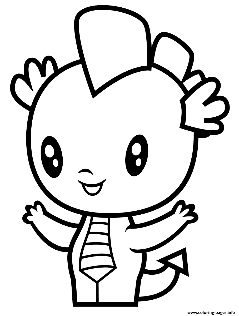 Dragon spike coloring page printable