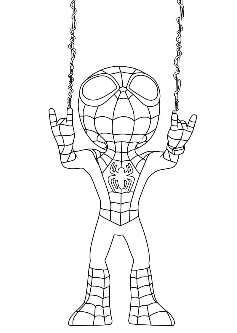 Download or print this amazing coloring page spidey and his amazing friends coloring page