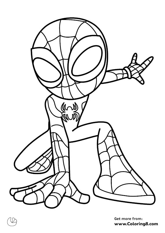 Spidey and his amazing friends coloring pages coloring crafts for kids in cartoon coloring pages christmas coloring sheets halloween coloring pages