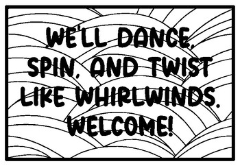 Well dance spin and twist like whirlwinds wele gym coloring pages